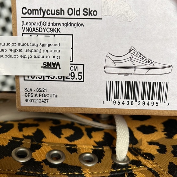 Vans Comfycush Old Skool Leopard Golden Brown /Golden Glow Men’s sneakers - Picture 16 of 16